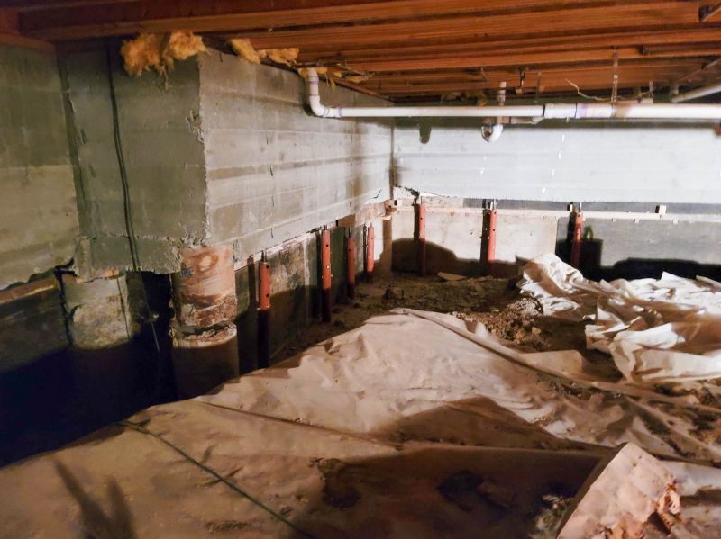 Crawlspace with Encapsulation Materials